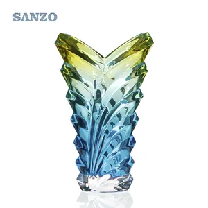 personalizzati vetro Sanzo produttore bottiglia smerigliata tondo di colore vaso di vetro vaso di vetro mini