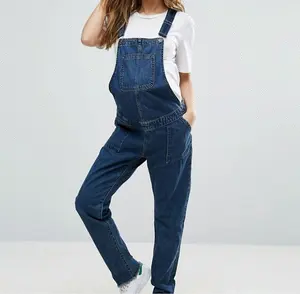 Royal wolf jeans manufacturer selvedge 1 cut hem button closured straps suspenders relaxed fit bib overall maternity dungarees