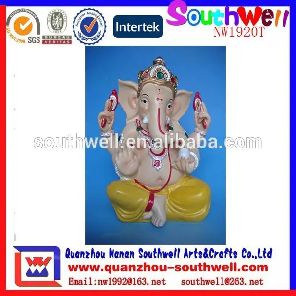 новый пункт оптовой polyresin индуистских религиозных бог ганеша статуя