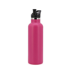 Bouteille d'eau isolée sous vide de sport enduite de poudre de gobelet en acier inoxydable à double paroi de haute qualité avec bouchon à rabat - Product Image 4