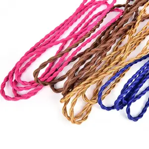 Factory Supply Vintage Fabric Braid Twisted Cable 2*0.75 Edison Pendant Lamp Wire Cord