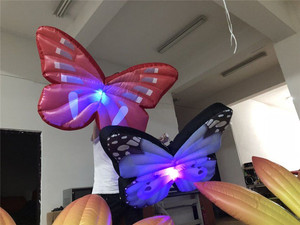 Costume da farfalla gonfiabile piccolo con ali luminose per decorazioni di feste e palcoscenici - Product Image 3