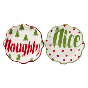 Piatto di ceramica della torta dell'antipasto di progettazione di natale - Product Image 6