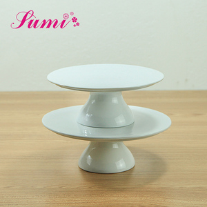 Hot Sale Custom Tableware <strong>Plate</strong> Layer Ceramic Cake <strong>Plate</strong> <strong>Stand</strong> for Wedding Party - Product Image 1