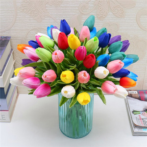 Mini Tulipani Artificiali in PU, Composizione Floreale con Elegante Decorazione per Matrimoni, Feste, Casa e Ufficio - Product Image 4