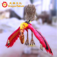 Animaux animatroniques en acier faits à la main d'oiseaux artificiels d'intérieur/extérieurs grandeur nature à vendre