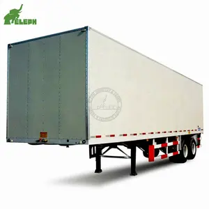 Kualitas Tinggi 13 M Tiga Poros Suspensi Mekanik Kotak Tipe Semitrailer/Semi Trailer