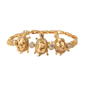 75897 xuping jewelry fashion 18K gold plated animal shaped charms bracelet