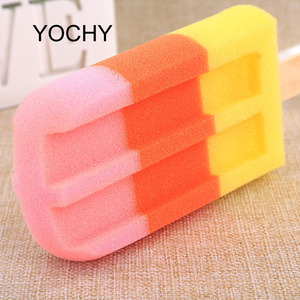 Novelty Ice Lolly Shaped Bath <strong>Shower</strong> <strong>Sponge</strong> with Wooden Handle for Hanging As a Gift or Present - Product Image 6