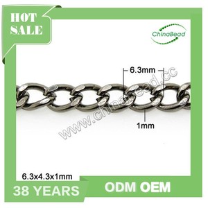 Dernière bracelet chaîne de la main pour les hommes, de fer de la chaîne <span class=keywords><strong>gourmette</strong></span> pour faire des bijoux - Product Image 1