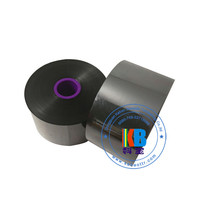 Ruban thermique TTO en résine de cire de couleur noire 55 mm * 700 m pour imprimante Videojet Domino Markem