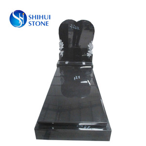 Каменные резные розы в форме сердца надгробия для могил - Product Image 2