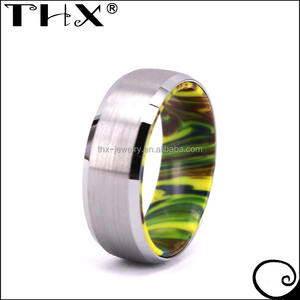 OEM e ODM benvenuto ha scelto il proprio colore fai da te regalo <span class=keywords><strong>di</strong></span> fidanzamento <span class=keywords><strong>di</strong></span> nozze in resina <span class=keywords><strong>di</strong></span> tungsteno anello per damigella d'onore - Product Image 2