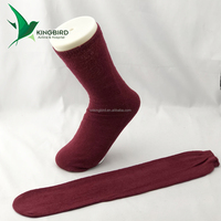 Chaussettes longues jetables écologiques en mélange polyester/coton 30g à deux orteils pour femmes