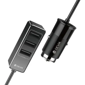 Devia คุณภาพสูง DC 12-24 V 4 พอร์ต USB car charger