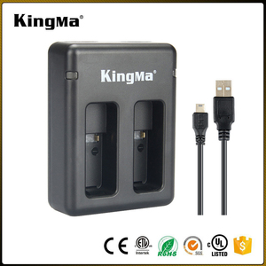 KingMa New Tragbare Batterie Kit für GoPro Hero 5 Action Kamera 2 Paket AABAT-001 Li-Ion Akku und Dual USB Ladegerät - Product Image 2