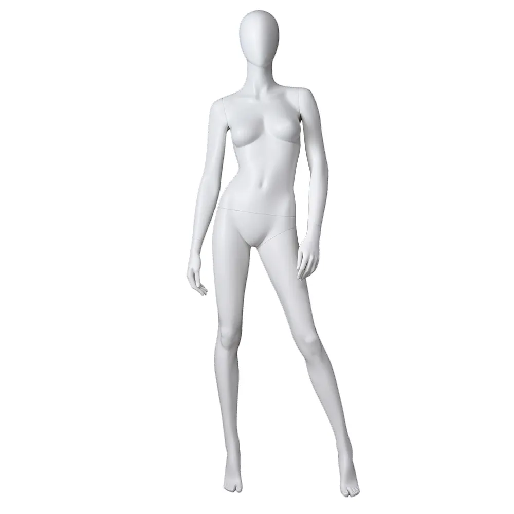 Abstract staande full body vrouwelijke mode mannequin display dames jurk manequins