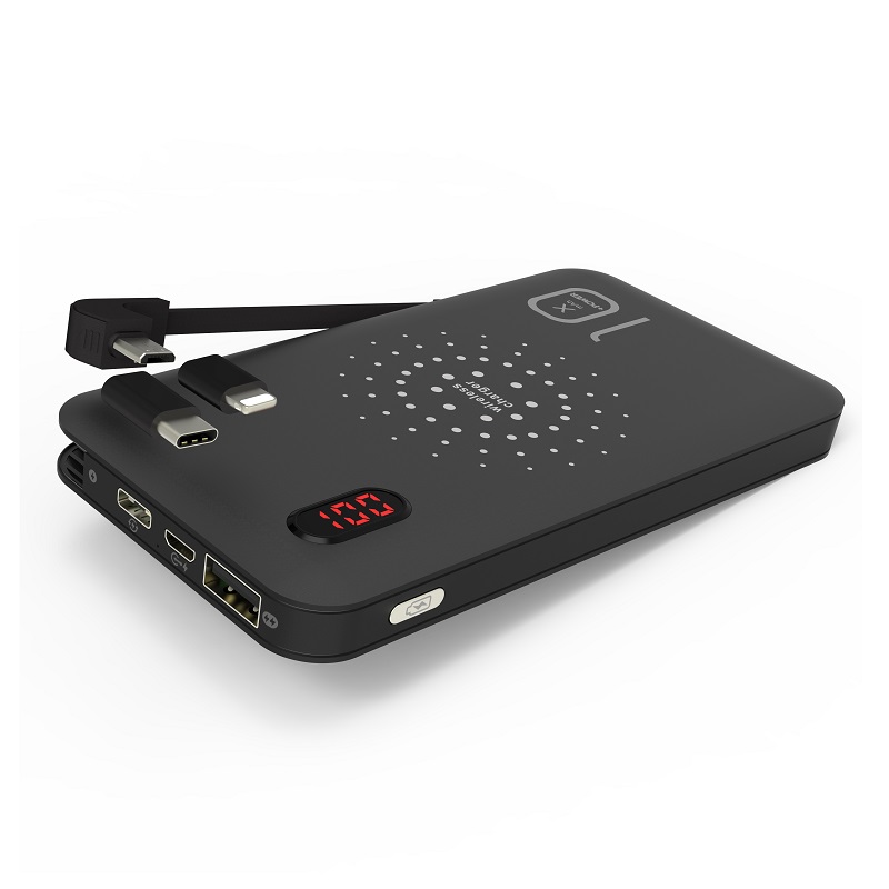 Пользовательский дизайн Rohs внешняя портативная батарея мобильный Qi Беспроводное зарядное устройство Внешний аккумулятор