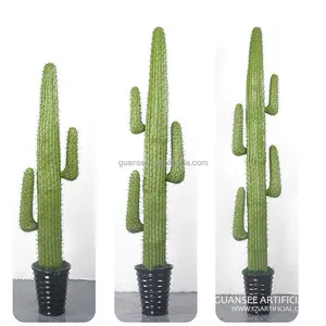 Cactus artificial de gran calidad, para decoración de interiores, cactus grande