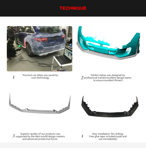 Labio divisor delantero tipo F de fibra de carbono para <span class=keywords><strong>Jaguar</strong></span>, Base X152, Coupe de 2 puertas, 2018-2019 - Product Image 6