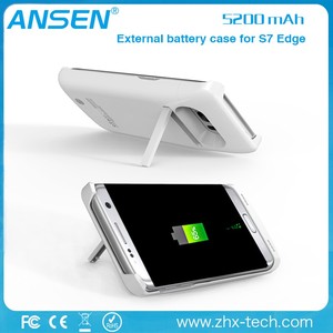 2016 precio justo y hermoso teléfono móvil cargador de copia de seguridad caja de batería para samsung galaxy s7 borde - Product Image 5