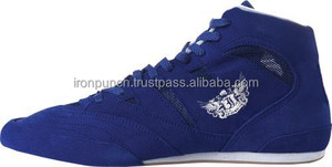 Chaussures de boxe Lo-Top en cuir fendu pour le sport - Product Image 2