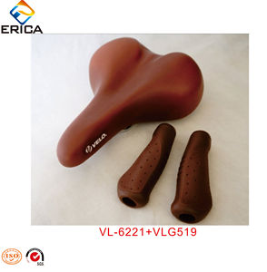 Pour <span class=keywords><strong>Velo</strong></span> Brown poignée de vélo classique <span class=keywords><strong>selle</strong></span> de vélo de Style rétro <span class=keywords><strong>confortable</strong></span> pour vélos de route caractéristique de sécurité - Product Image 6