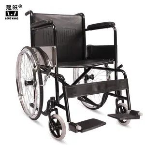 折叠式轮椅新最低价格镀铬框架手动轮椅儿童和成人室内和室外