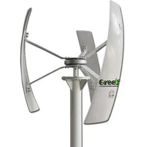 Generator Angin Cina! Generator Angin Sumbu Vertikal Kecil 500W, Turbin Angin Mikro Vertikal Atas Atap