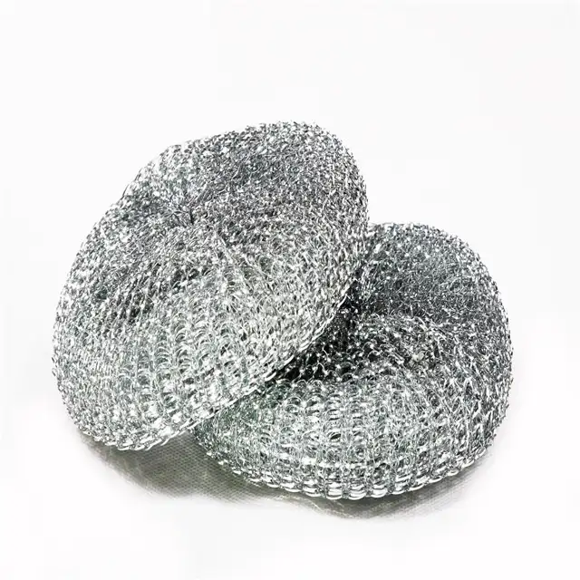 24g galvanized iron mesh scrubber for dish washing mesh scrubber net bag image