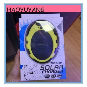 Nueva Batería de Polímero de 5000 mAh Banco de la Energía Solar Cargador Solar Del Teléfono <span class=keywords><strong>Celular</strong></span> Para el iphone 7 - Product Image 4