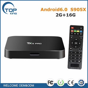 Android TV Box TX5 Pro S905x KODI 16.0 <span class=keywords><strong>a</strong></span> Plena Carga de 2G + 16G Android 6.0 Smart TV Box - Product Image 1