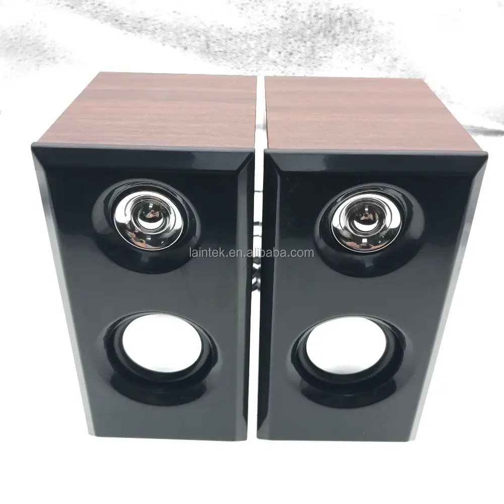 OEM 2.0 Powered multimedia di vendita caldo karaoke casa subwoofer altoparlante attivo trolley portatile di legno sistema di altoparlanti home theater