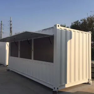 Contenedor Modular prefabricado de 40 pies, contenedor para oficina y tienda al aire libre