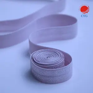 Elasticity Shiny/ Matte style of Fold over elastic tape edging decoration ribbon