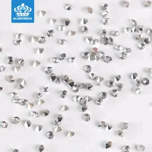Blinginbox de cristal afiado para decoração de unha, minúsculo zircônia, 1.0-1.6mm, venda quente, para decoração de unhas diy