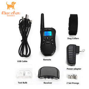 998N Usb Recargable e impermeable Choque electrónico Vibración Sin ladridos Collar de entrenamiento para perros con control remoto - Product Image 5