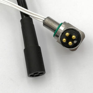 El macho, <span class=keywords><strong>2</strong></span>, 3, 4, 5, 6 8 10 12 14 16 pines eléctricos IP69 robot bloque húmedo cable de alambre conector - Product Image 3