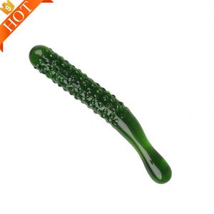 Kostenlose individuelle Schachtel - Fantasy Glas Gemüse Obst geformt G-Punkt anal Vagina Sex-Spielzeug Herz Obst Gemüse geformt Glas Dildo - Product Image 4