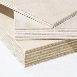 Russian white Birch multilayer solid wood Customized plywood sawn lumber veneer multiply composite board sandwich panels12mm E1