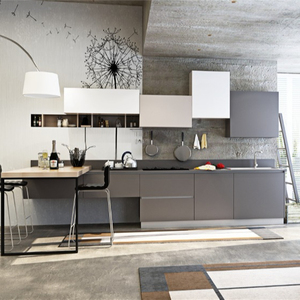 Montado gabinete de cocina con mesa de comedor sencillo - Product Image 1