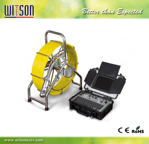 Telecamera di ispezione della conduttura fognaria di vendita calda 60m Push Rod avvolgicavo impermeabile telecamera a specchio per tubazioni industriali - Product Image 2