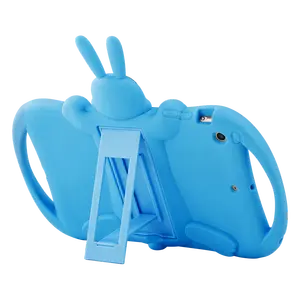 Capa de silicone infantil antichoque personalizada, capa de silicone com desenhos animados para crianças de 10 polegadas