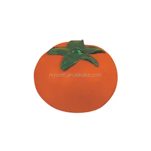 Stofftier Tomaten form PU Tomate a Stress Balls Schaum Anti-Stress-Tomaten ball mit benutzer definiertem Logo zum Drucken