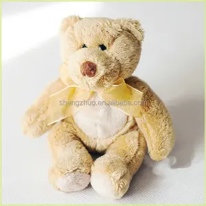 OEM ODM Fabrik benutzer definierte sprechende Kinder Spielzeug creme braun Peluche Plüsch Teddybär Lautsprecher Voice Recorder