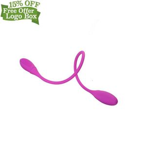 Kotak kustom gratis-<span class=keywords><strong>vibrator</strong></span> kepala ganda peluru panjang pasangan Telur vagina Anal bergetar ganda untuk pria wanita - Product Image 6