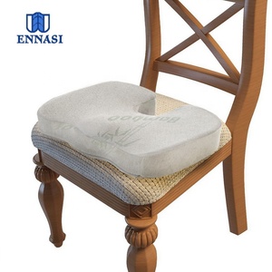 Chaise de bureau <span class=keywords><strong>ergonomique</strong></span>, <span class=keywords><strong>coussin</strong></span> de siège de voiture, mousse à mémoire de forme en <span class=keywords><strong>bambou</strong></span> orthopédique avec poignée confortable, <span class=keywords><strong>coussin</strong></span> lombaire et <span class=keywords><strong>coussin</strong></span> de siège - Product Image 5