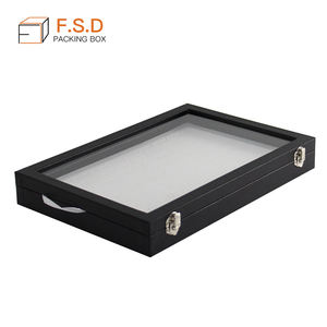 FSD رخيصة الثمن فتحة عرض حلقة قلادة علبة الأزياء بو الجلود عرض مجوهرات المواد - Product Image 5