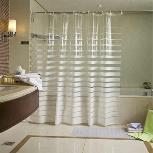 Cortina de <span class=keywords><strong>ducha</strong></span> de <span class=keywords><strong>vinilo</strong></span> impresa personalizada duradera de diseño moderno - Product Image 4