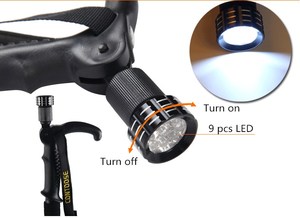 Perche <span class=keywords><strong>de</strong></span> trekking en plein air, bâton <span class=keywords><strong>de</strong></span> marche avec LED, pôle <span class=keywords><strong>de</strong></span> marche nordique et <span class=keywords><strong>de</strong></span> <span class=keywords><strong>ski</strong></span> - Product Image 3